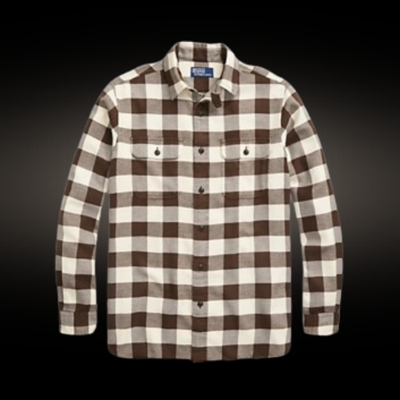 🔥Polo Ralph Lauren Classic Fit Checked Twill Workshirt. - Picture 6 of 6